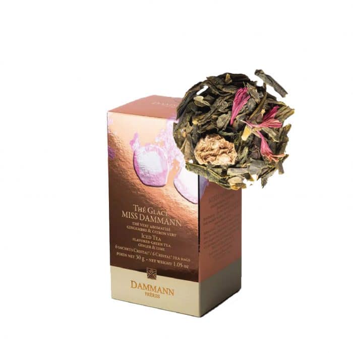 Une création qui mêle thé vert et gingembre aux parfums fruités et finement acidulés du citron vert et du fruit de la passion.
