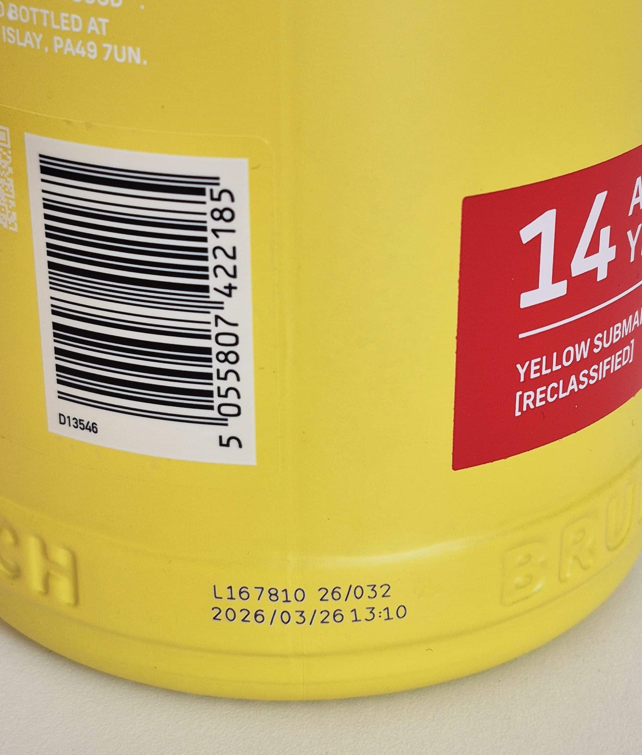 BRUICHLADDICH Yellow Submarine (Reclassified) 14 ans 54,2% SINGLE MALT WHISKY (ÉCOSSE / ISLAY) 70CL – Image 3